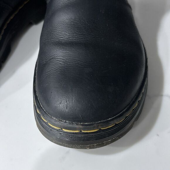 Dr Martens Embury Boots Mens 7 Womens 8 Black Leather Chelsea Distressed Punk main image 10